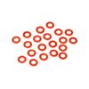 Rondelles aluminium 3x6x0.75mm (Orange/20pcs) - Clearance Sale