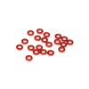 Rondelles Aluminium 3x6x1.5mm (Orange/20pcs) - Clearance Sale