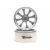 1.9 Gemini D Aluminum Beadlock Wheels Silver 2pcs.