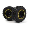 Smyter MT Wheels/Tires Assembled (Yellow/2pcs)