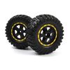 Smyter Desert Wheels/Tires Assembled (Yellow/2pcs)