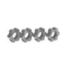 Wheel hubs, hex, aluminum (gray-anodi zed) (4)