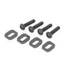 Washers, motor mount, steel (4)/ 4x18 mm BCS (4)