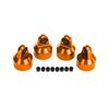 Shock caps, aluminum (orange-anodized ), GTX shocks (4)/ spacers (8)