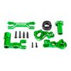 Steering bellcranks (left & right)/ d raglink (6061-T6 aluminum, green-anod ized) (fits XRT)
