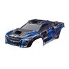 Body, XRT Ultimate, blue (painted, de cals applied) (assembled with front & rear body supports for clipless moun
