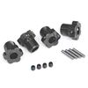 Wheel hubs, splined, 17mm (gray-anodi zed) (4)/ 4x5 GS (4), 3x14mm pin (4)