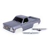 Body, Chevrolet K10 Truck (1979), com plete, silver (painted, decals applie d) (includes grille, side mirrors, do