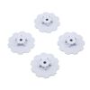 Hazard - SC10.2 / SC10 4x4 - wheel dish - 4pc. - (white) - fits 3344 wheel