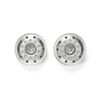 Roues avant en métal plaqué (22mm/mat)