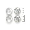 Roues arrière en métal plaqué (22mm/mat)