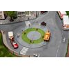 Rond-point et îlot de circulation