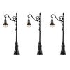 Lanterne LED arc blanc chaud 3 pièces