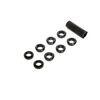 Radio Black Switch Nuts (8) & Wrench