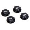LST Covered Wheel Nuts, alu black