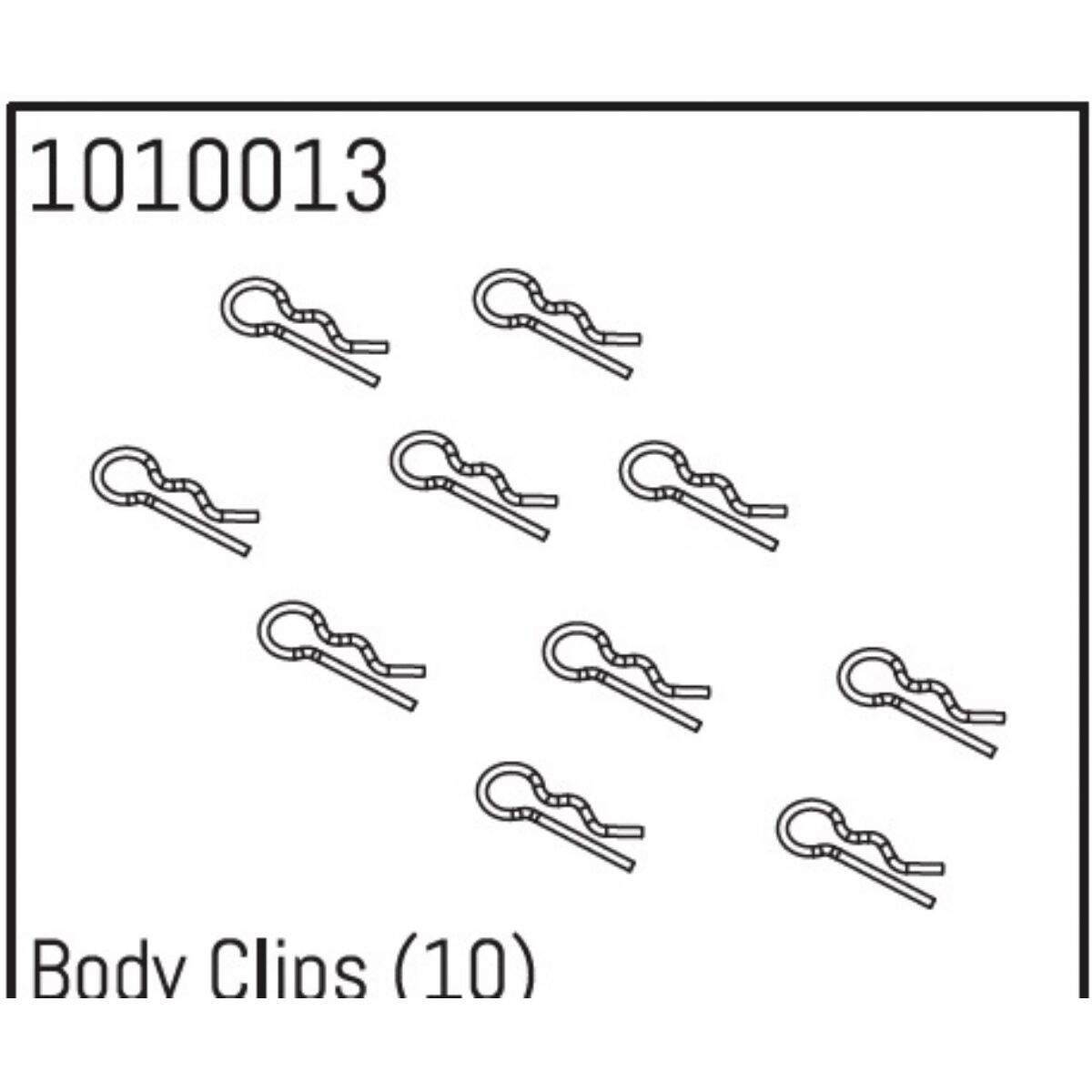 Body Clips (10) AB1010013 | HobbyTime.ch