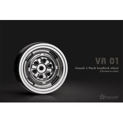 GM70105-Gmade 1.9 VR01 beadlock wheels (Chrome) (2)
