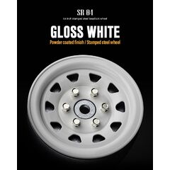 GM70496-Gmade 1.9 SR04 beadlock wheels (Gloss White) (2)