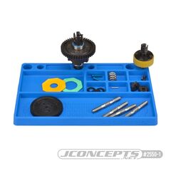 JC2550-1-JConcepts parts tray, rubber material - blue