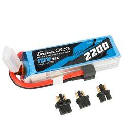 GEN139-Gens ace 2200mAh 11.1V 45C 3S1P Lipo Battery Pack with EC3/XT60/T-plug