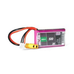 TopFuel LiPo-Akku 7.4V 500mAh 2S RX 25C