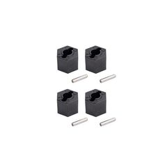 Hobbytech Plastics wheel hub hex + pins