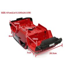 3-XS-59638-Red Hard Top Body for 1/10 RC Crawler / Wheelbase 275mm