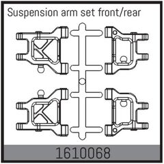 AB1610068-Suspension arm set front/rear