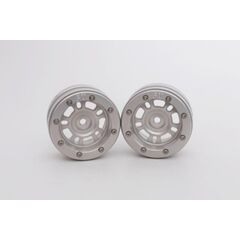 ABMT0040SS-Beadlock Wheels PT-Distractor Silver/Silver 1.9 (2 pcs)&#160;