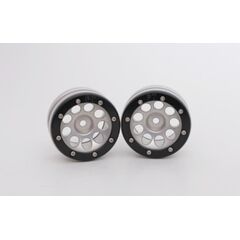 ABMT0050SB-Beadlock Wheels PT-Ecohole Silver/Black 1.9 (2 pcs)&#160;