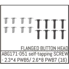 ABG171-051-Button Head Screw M2.3*4 (8) / M2.6*8 (8)