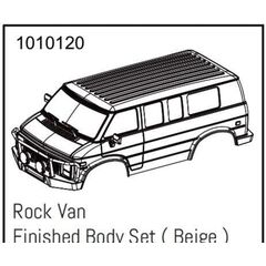 AB1010120-Rock Van PC Body Set (beige) - PRO Crawler 1:18