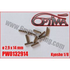 6M-PW0132914-Pin for shaft replacement - 2,9 x 14mm (10) Kyosho 1/8