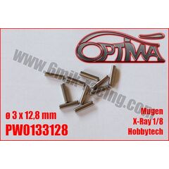 6M-PW0133128-Pin for shaft replacement - 3 x 12,8mm (10) Xray/MBX