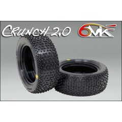 6M-TM106B-CRUNCH 2.0 Front Tyres in Blue compound + foam inserts (pair)