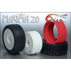 6M-TU162140-MAGMA 2.0 Tyres in 21/40 compound glued on rims (Pair)
