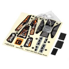 HPI114283-Q32 BAJA BUGGY BODY AND WING SET (CLEAR)