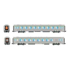 SNCF, 2-er Set DEV Inox, B6Dtj + B9tj, Ep IV/V