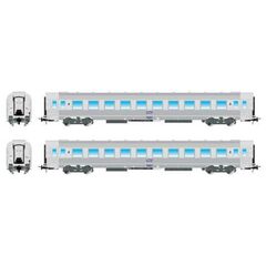 SNCF, 2-er Set DEV Inox, 2 x B10j, Ep IV