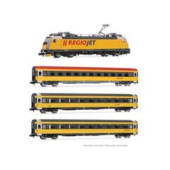 Regiojet E-Lok 186 + 3 Personenwagen Ep.VI