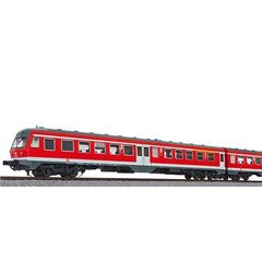 Dieseltriebw.BR 614, verkehrsrot, 3-teil. DB, Ep.V