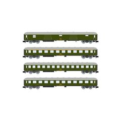 RENFE 4 Personenwagen D/A/2xB/ grün Ep. IV