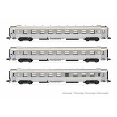 SNCF 3 Inoxwagen Train Rapide 2xA9/A5 Bar Ep III