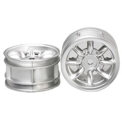 Tamiya 24mm 8-Spoke Wheels 2pcs plated