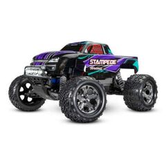LEM36054-61P-M.TRUCK STAMPEDE 1:10 2WD EP RTR PURPLE w/LED Lighting &amp; Charger &amp; Battery