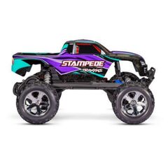 LEM36054-61P-M.TRUCK STAMPEDE 1:10 2WD EP RTR PURPLE w/LED Lighting &amp; Charger &amp; Battery