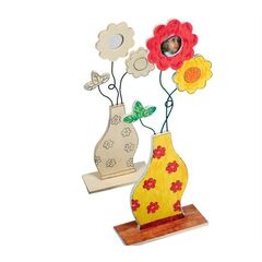 Vase mit Fotorahmen