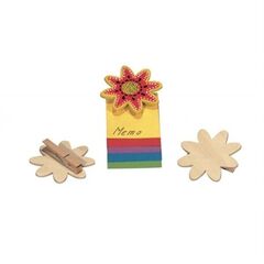 Holzblume mit Clip