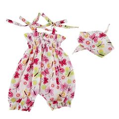 Jumpsuit Schmetterlingmotiv