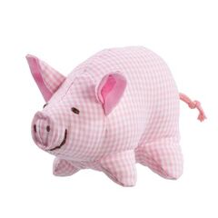 Schweinchen Rosi Mini Greifling karo rosa
